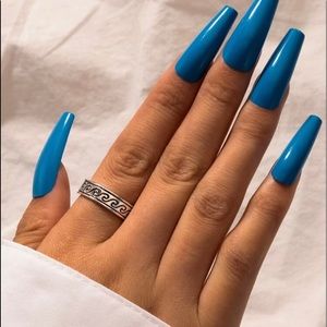 Silver Wave Pattern Cuff Ring